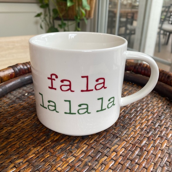 Target Threshold falalalala Porcelain Holiday Coffee Tea Cocoa Mug - Picture 2 of 5